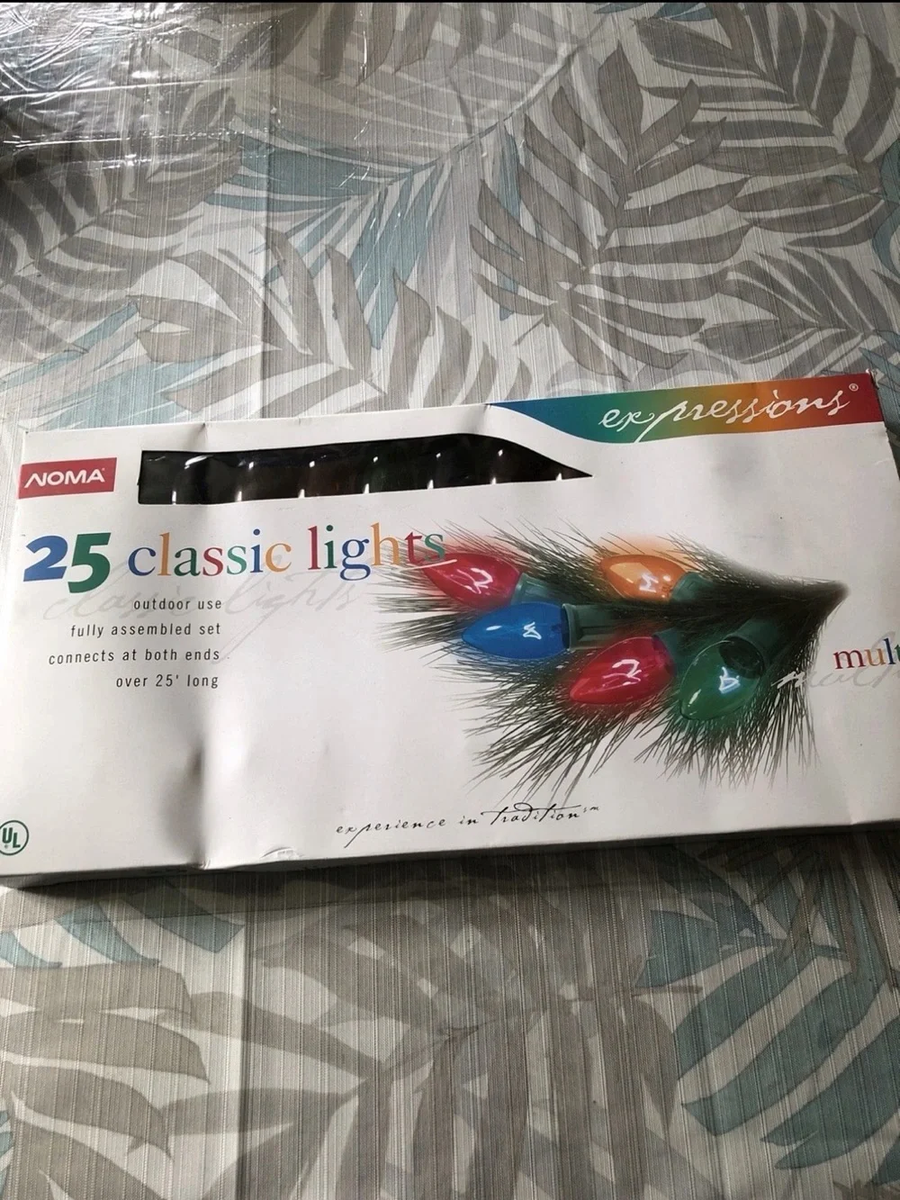 NOMA 25 Classic String Christmas Lights, Multi Color - NEW Old Stock